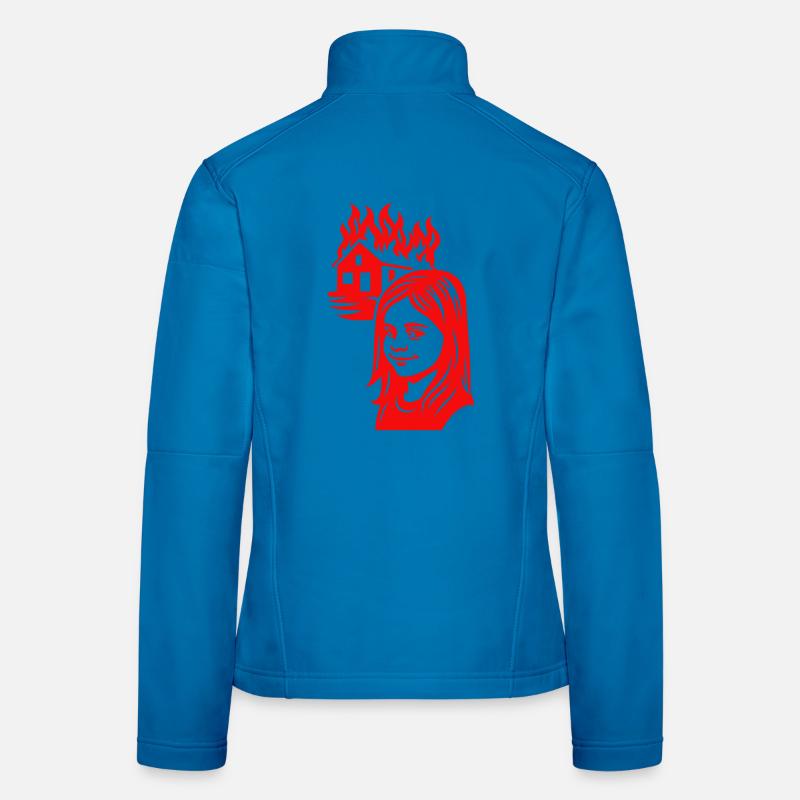 Mème de la maison en feu Veste en tissu softshell Femme