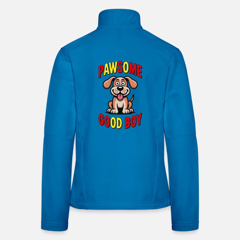 Pawsome_dog Veste en tissu softshell Femme