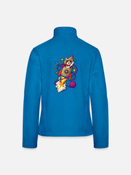 Karton-Orbit - Frauen Softshelljacke - Lichtblau - Hinten