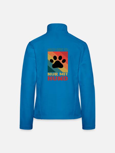Gassi Outfits Hunde Herrchen Hundehalter Hund - Frauen Softshelljacke - Lichtblau - Hinten