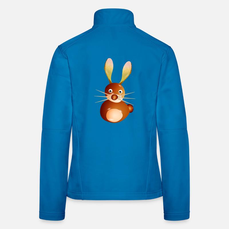 Cute Chestnut Rabbit – Crafting Fun & Child Women's Softshell Jacket
