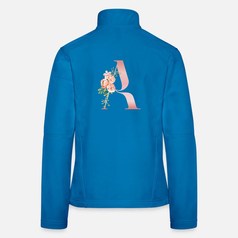 Monogramme A Florale Pastel Veste en tissu softshell Femme