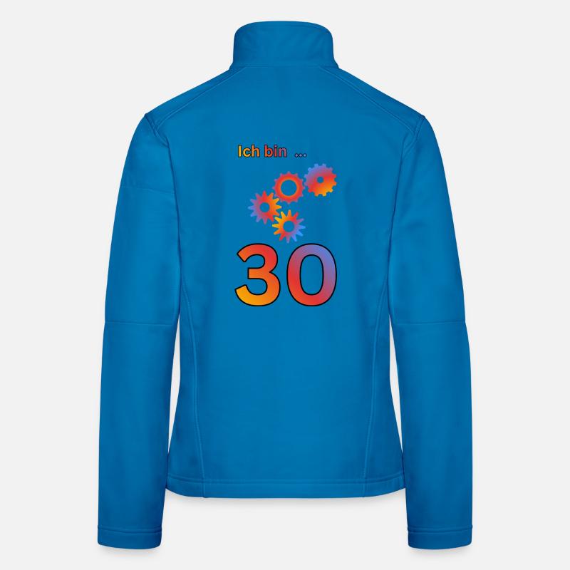Ich bin 30: Bunte Getriebe-Kunst Frauen Softshelljacke