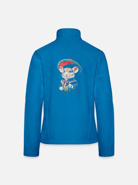 Mariachi-Maus - Frauen Softshelljacke - Lichtblau - Hinten