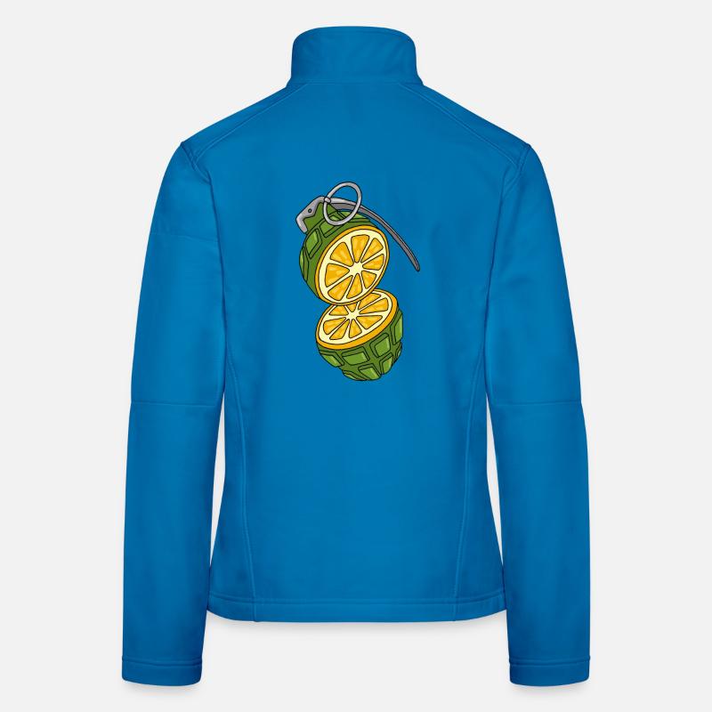 Die Granate ist eine Orange. Frauen Softshelljacke