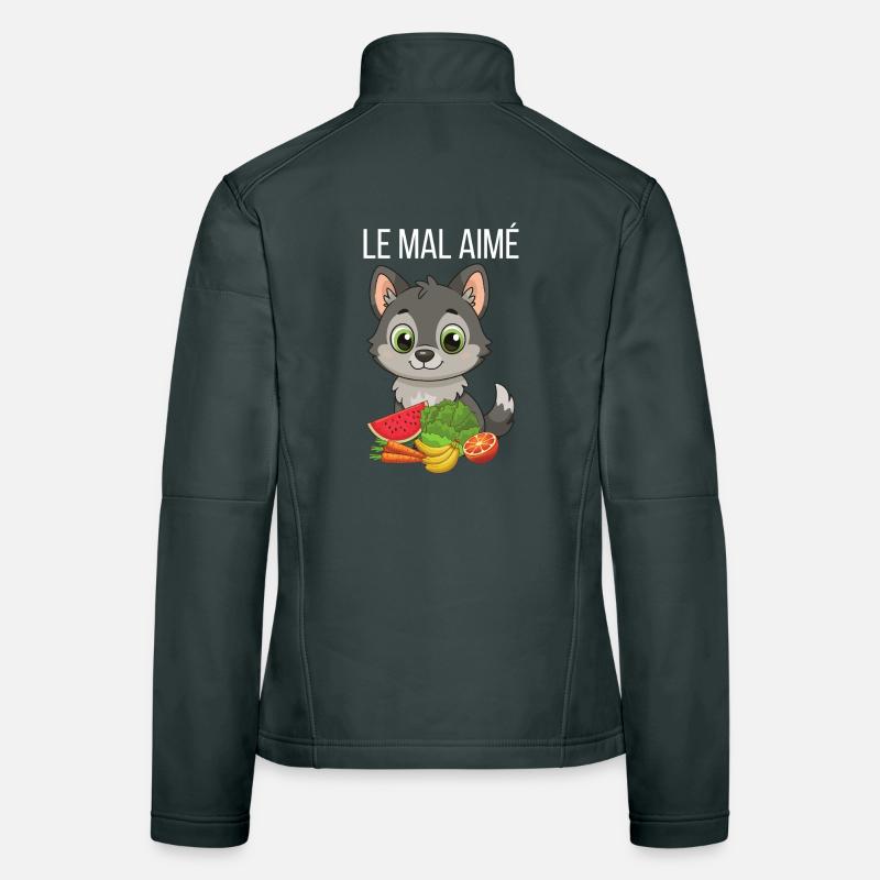 The unloved a wolf who eats VEGETABLES Women's Softshell Jacket