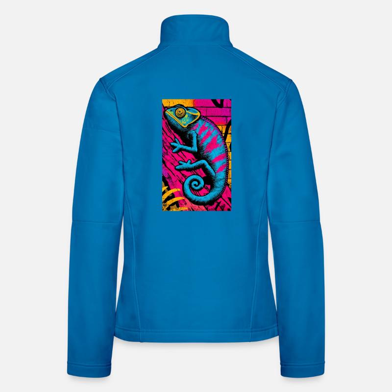 caméléon Veste en tissu softshell Femme