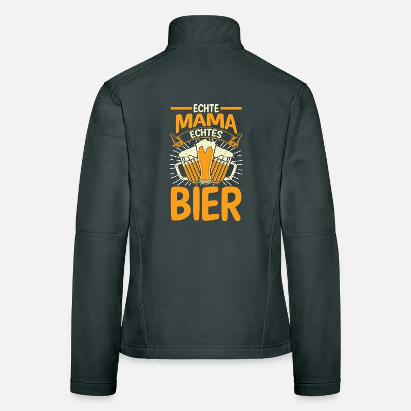 Bier Bierliebhaberin Mutter Mama Frauen Softshelljacke