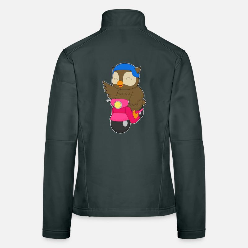 Eule Motorroller Frauen Softshelljacke