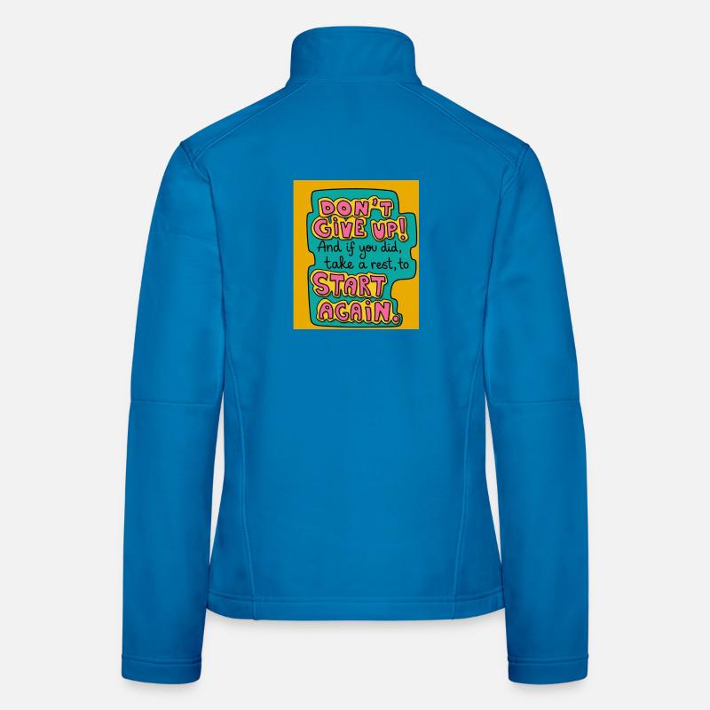 N’abandonne pas ! Veste en tissu softshell Femme