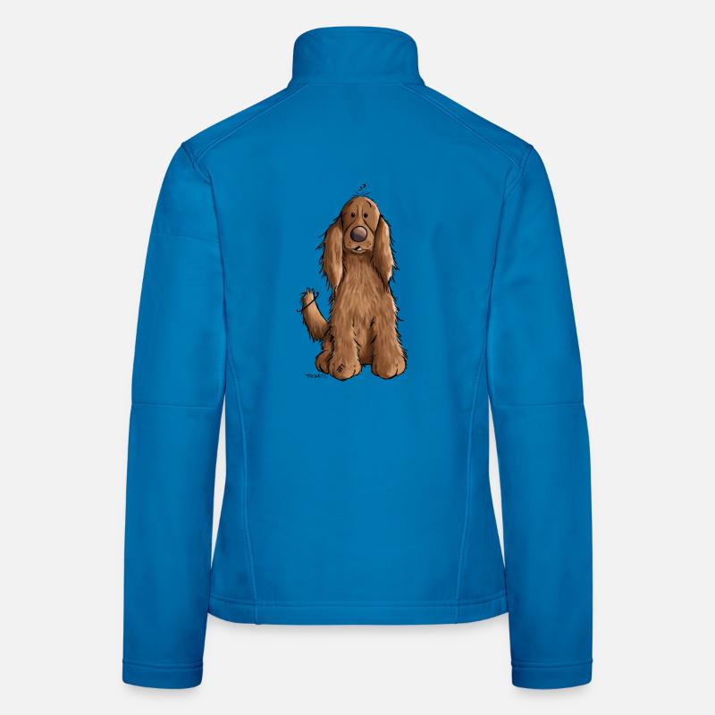 Cocker spaniel anglais Veste en tissu softshell Femme