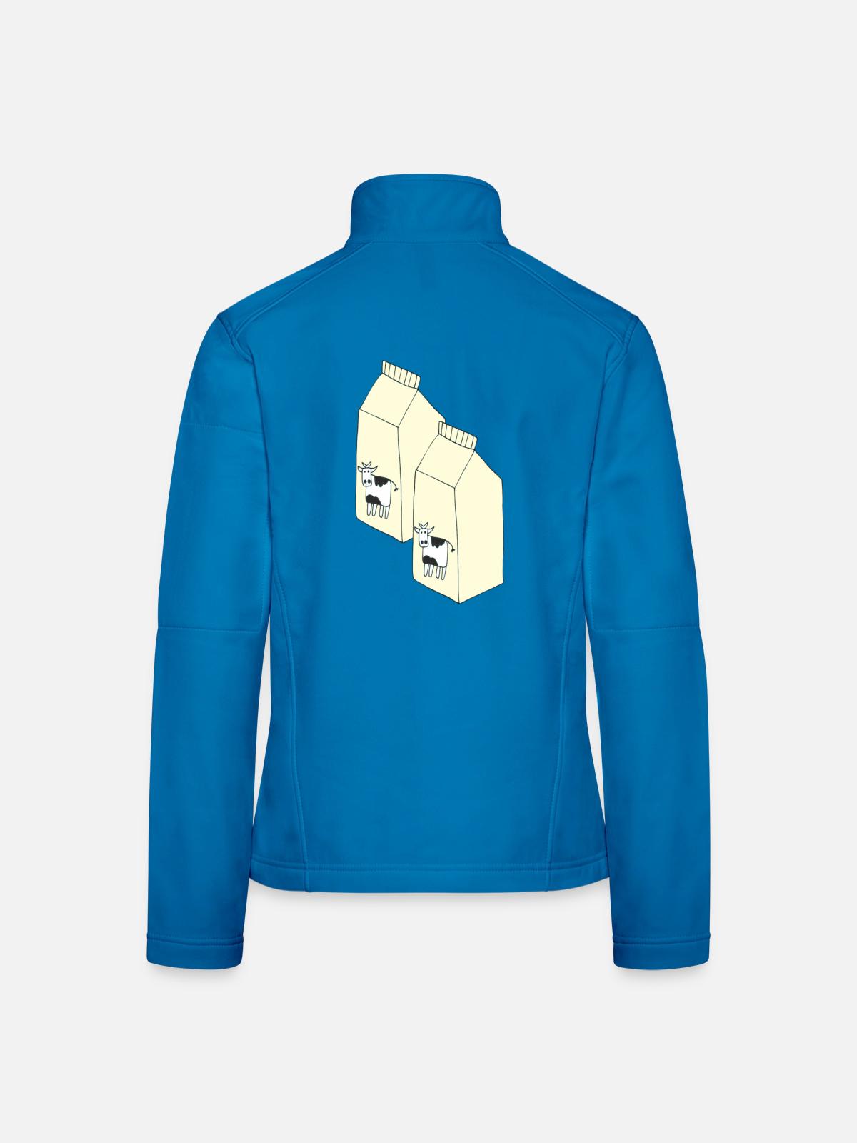 tetrapack milch - Frauen Softshelljacke - Lichtblau - Hinten