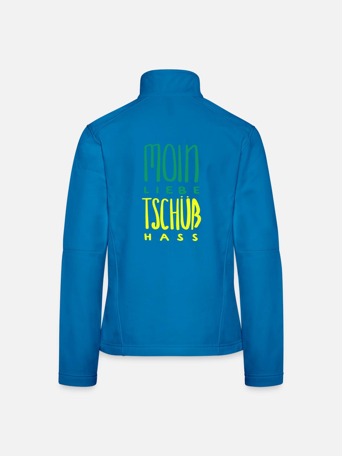 moin liebe tschüss hass - Frauen Softshelljacke - Lichtblau - Hinten