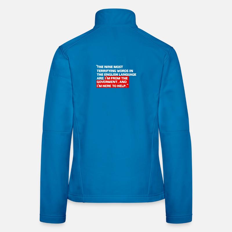 Ich bin von der Regierung Frauen Softshelljacke