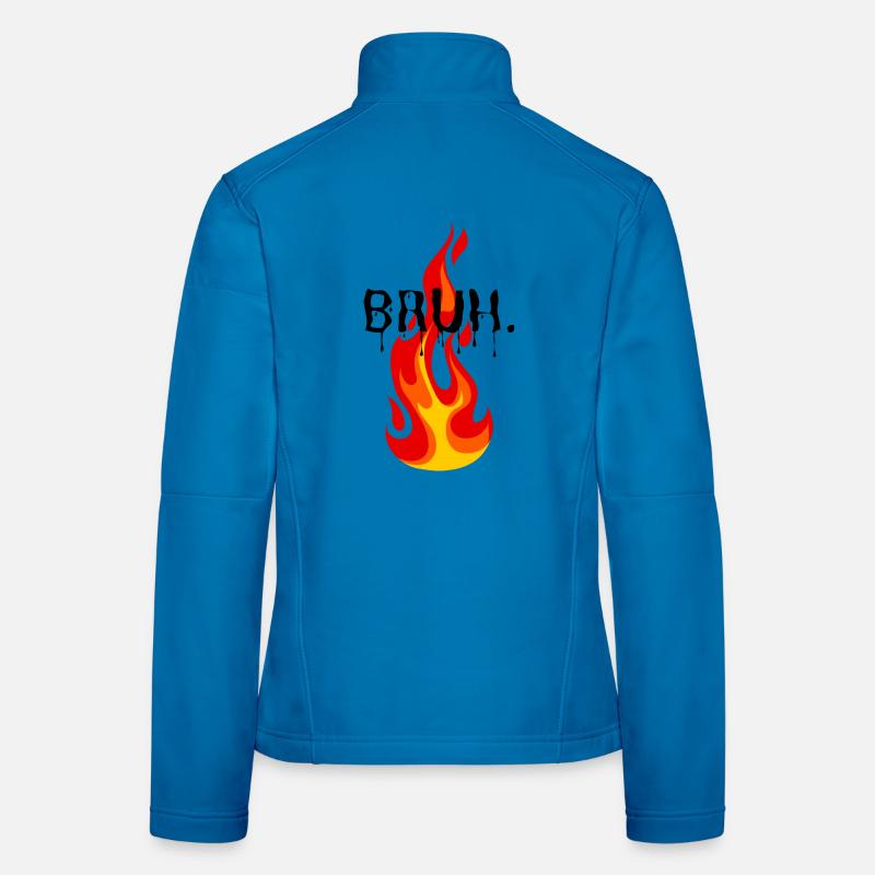 Vibrating Flame for Dynamic Outfits - Women's Softshell Jacket - light blue