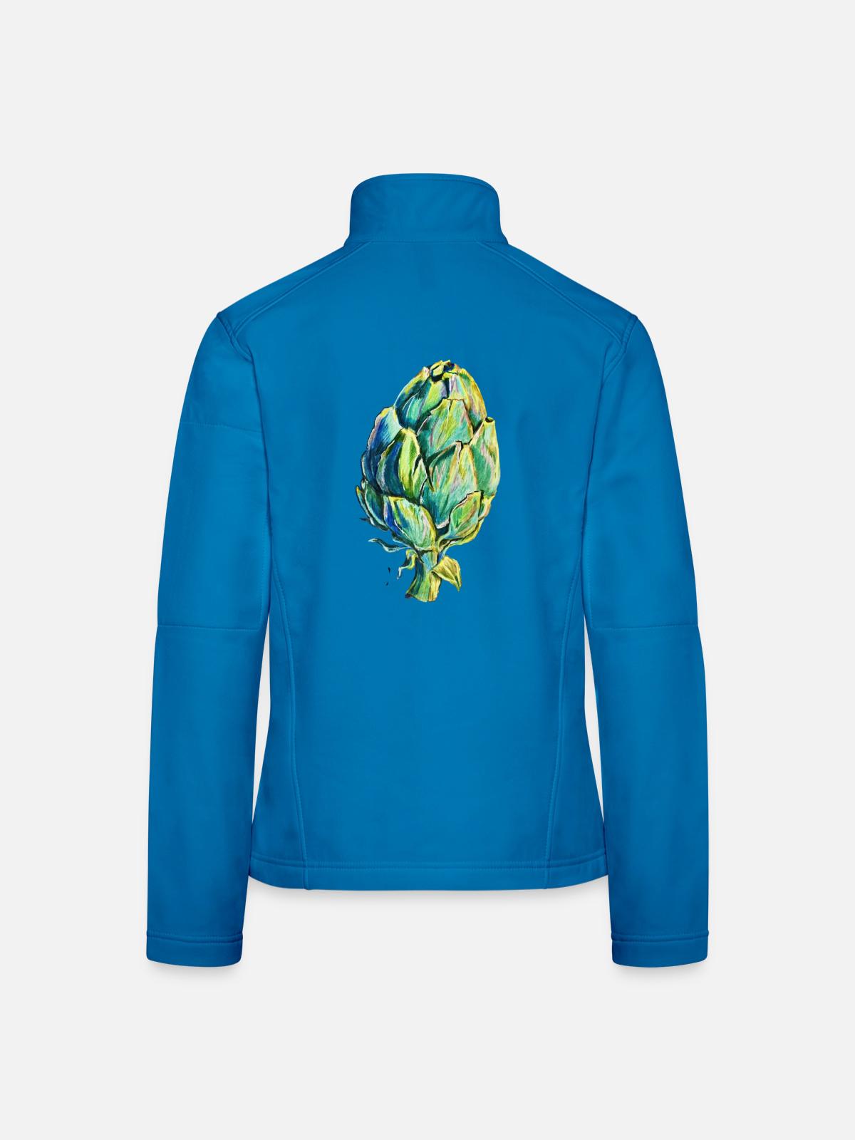 Artischocke solo - Frauen Softshelljacke - Lichtblau - Hinten