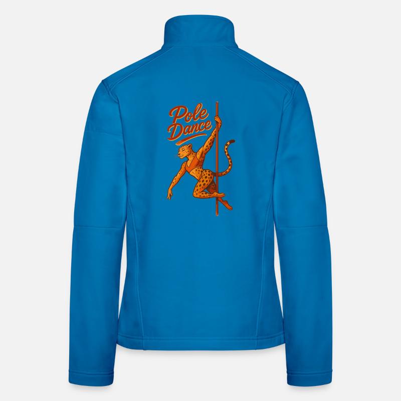 Pole Dance Leopard Pole Dancer Gift Women's Softshell Jacket