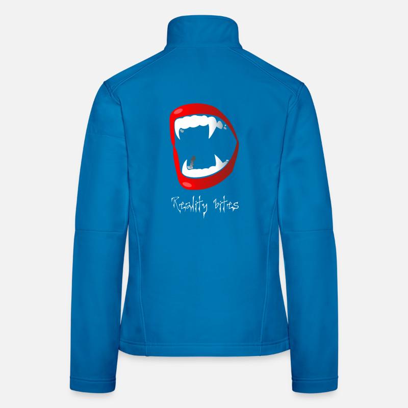 Vampir - Frauen Softshelljacke - Lichtblau