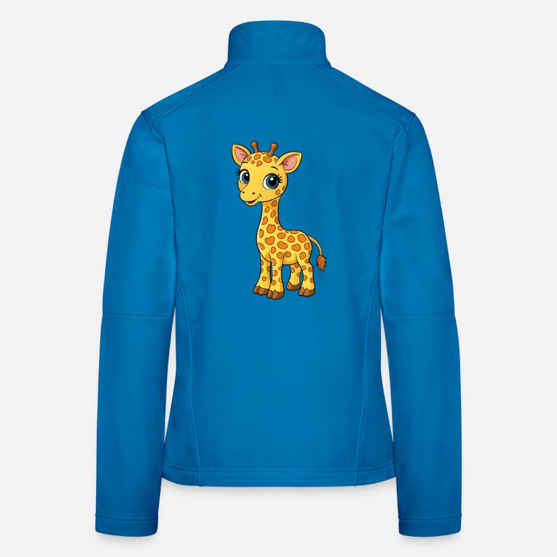 Bébés girafes Veste en tissu softshell Femme