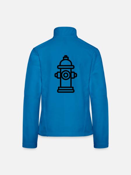Hydrant - Frauen Softshelljacke - Lichtblau - Hinten