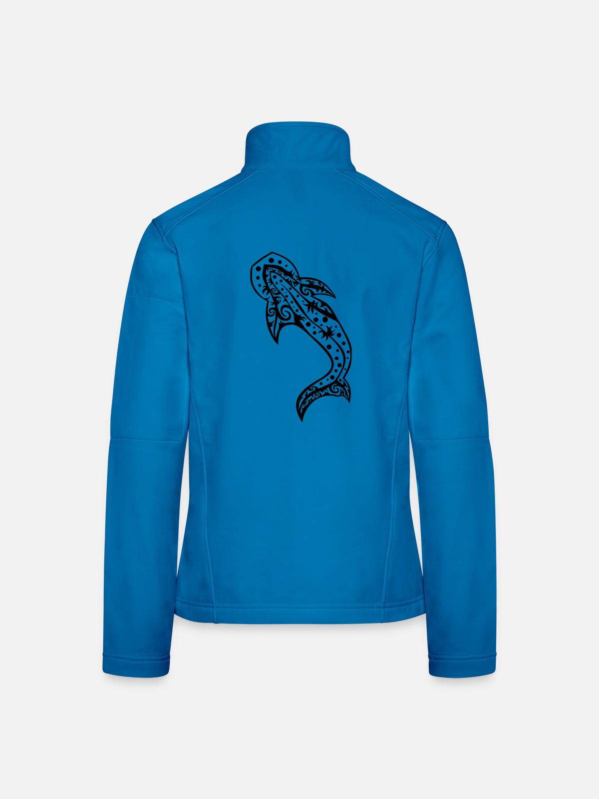 Walhai - Frauen Softshelljacke - Lichtblau - Hinten