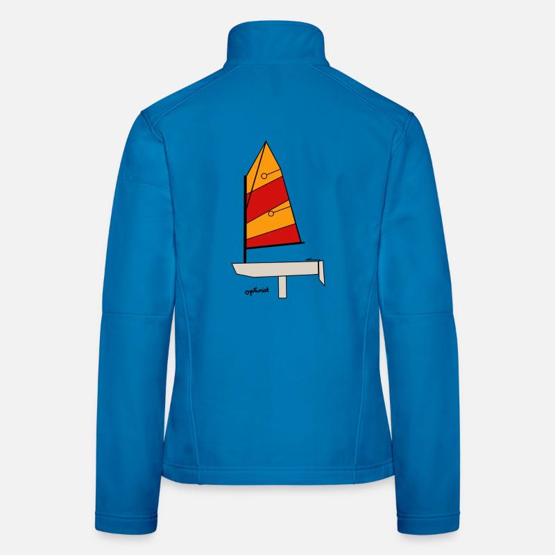 Optimist Sailboat - Women's Softshell Jacket - light blue