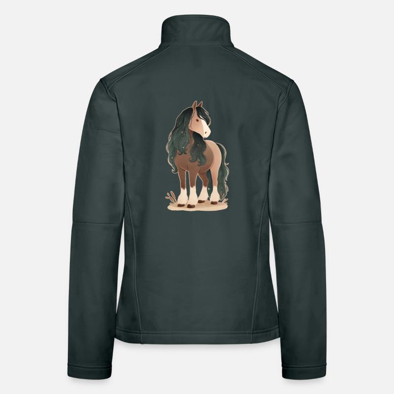 Pferd Frauen Softshelljacke