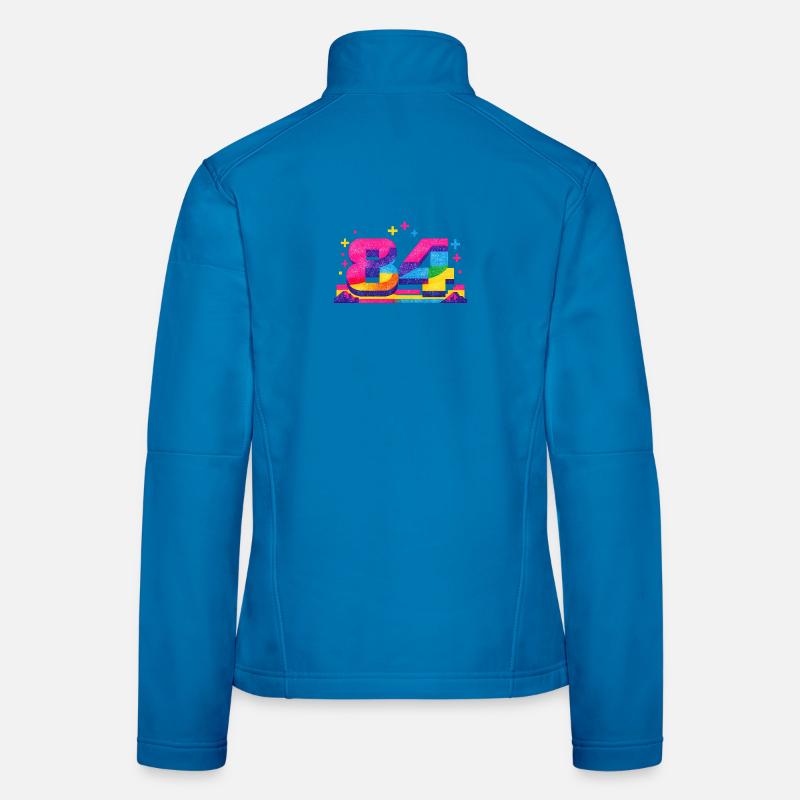 numero_84 - Frauen Softshelljacke - Lichtblau