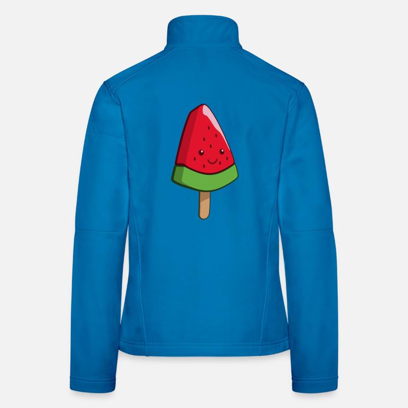 Wassermelonen Eiskunst am Stiel Women's Softshell Jacket