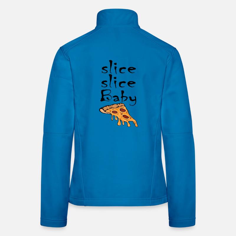 Tranche tranche de pizza pour bébé Veste en tissu softshell Femme
