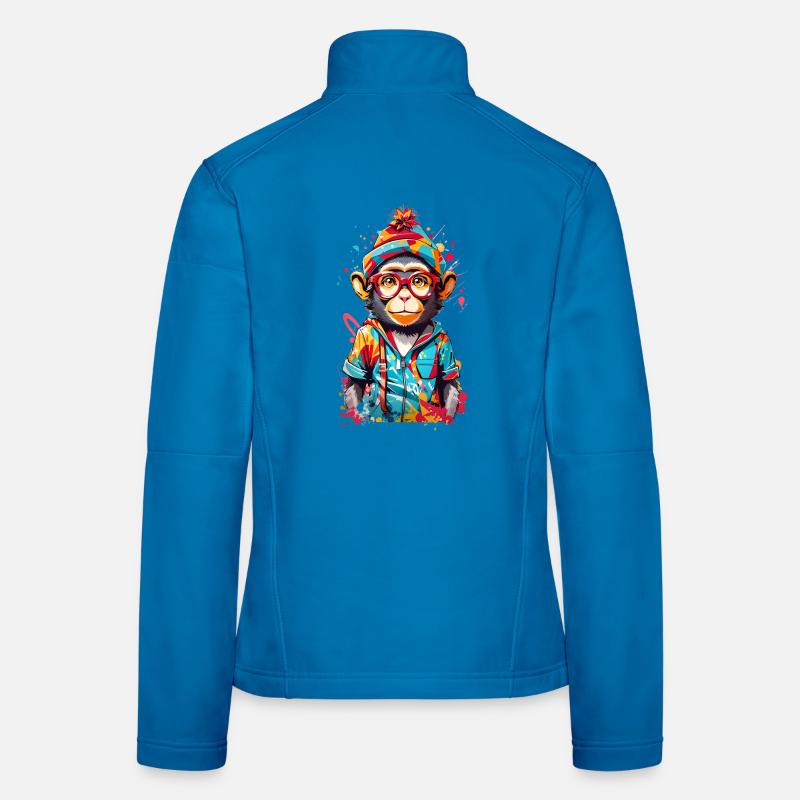 Coole Affe Frauen Softshelljacke