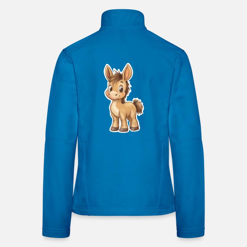 Esel - Frauen Softshelljacke - Lichtblau