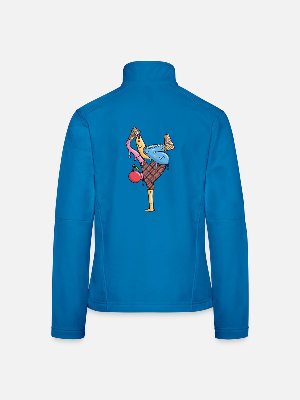 Breakdance Eiscreme Tanz Breakdancer Breakdancing - Frauen Softshelljacke - Lichtblau - Hinten