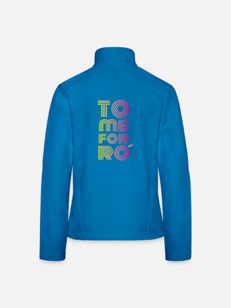 Tome Forro – Forro macht glücklich - Frauen Softshelljacke - Lichtblau - Hinten