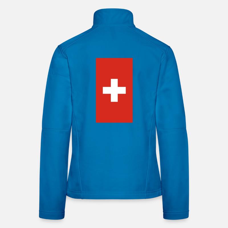Telefon-Fall der Schweizer Flagge Frauen Softshelljacke