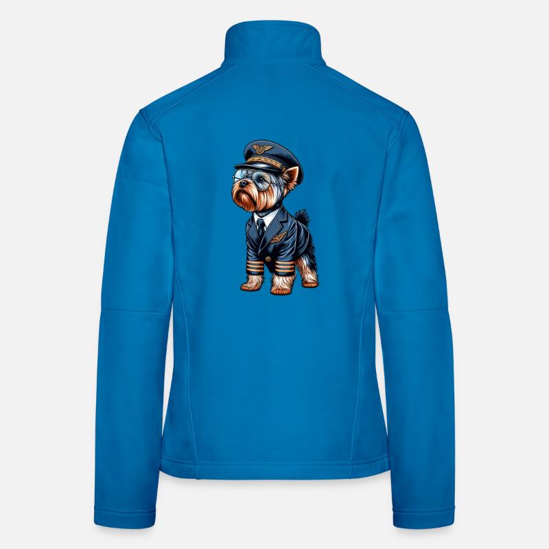 Yorkshire Terrier Pilot Women's Softshell Jacket