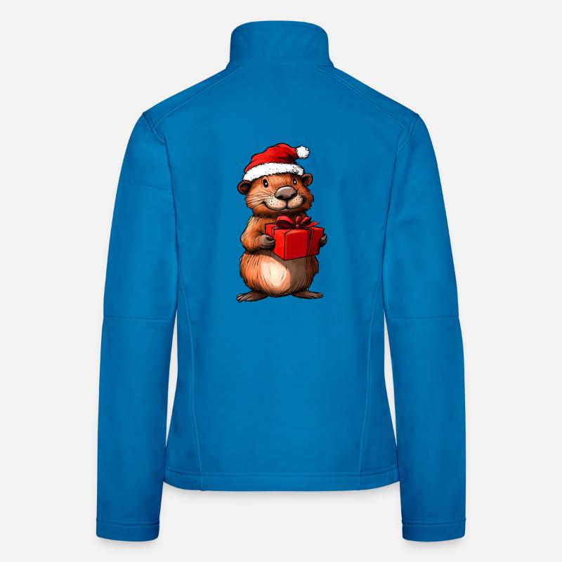 Biber Weihnachten / Weihnachtsmann Biber Frauen Softshelljacke