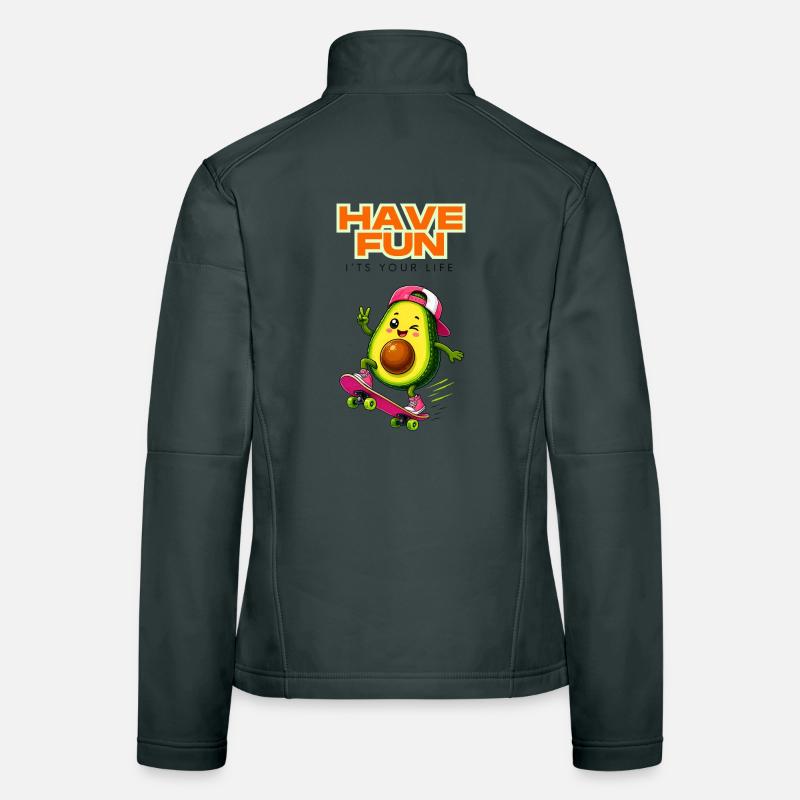 Avocado Skate Fun Women's Softshell Jacket