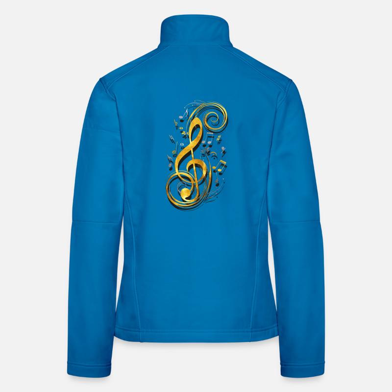 Musiknote - Musikschlüssel - Notenschlüssel - Note Frauen Softshelljacke