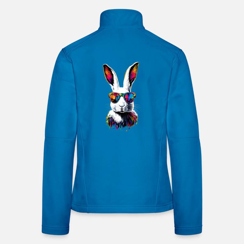 Mountain Rabbit Arctic Hare Albino Rabbit White Rabbit Women's Softshell Jacket
