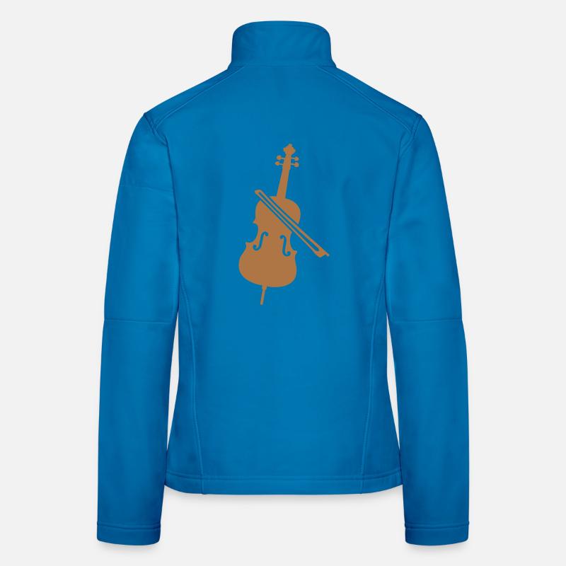 violoncelle Veste en tissu softshell Femme