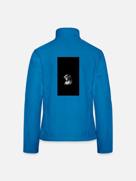 Jesus Christus Christian Believer Religiöser - Frauen Softshelljacke - Lichtblau - Hinten