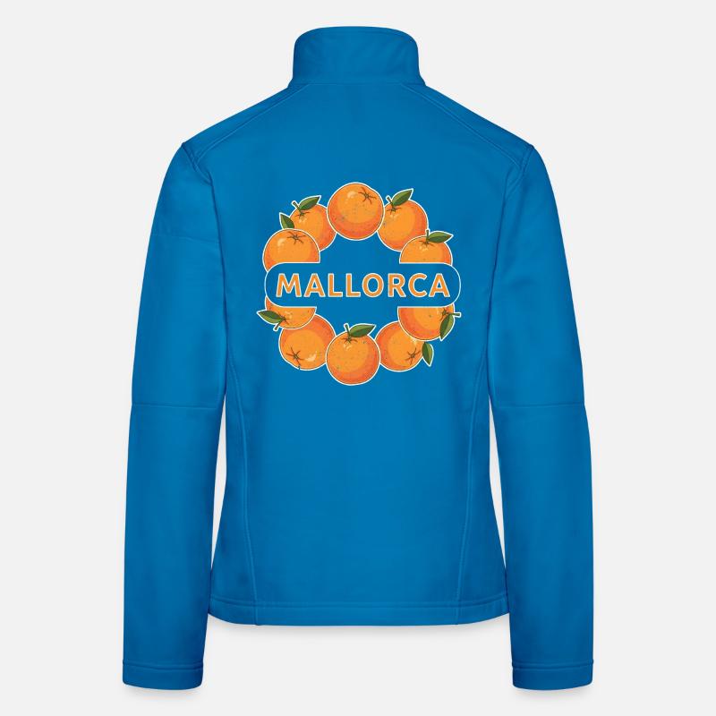 Mallorca Orange Circle Women's Softshell Jacket