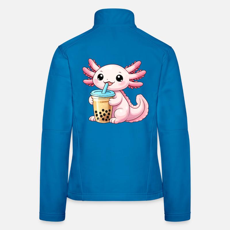 Charme Dragon Bubble Tea Veste en tissu softshell Femme