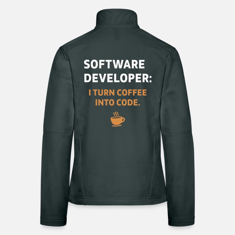 Software Developer - Coffee Edition Frauen Softshelljacke