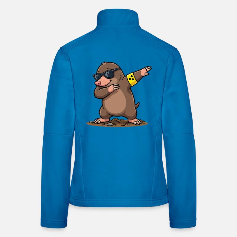 Dabbing Mole Women's Softshell Jacket