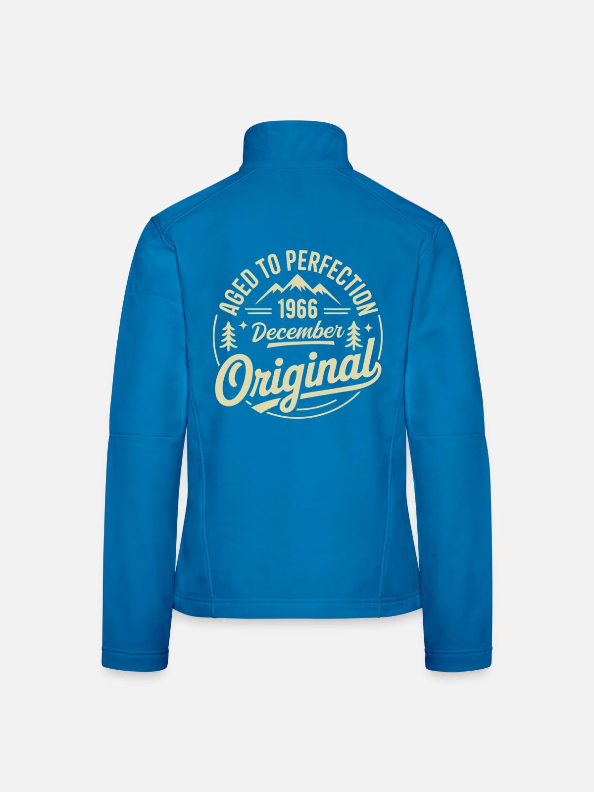 Dezember 1966 - Frauen Softshelljacke - Lichtblau - Hinten