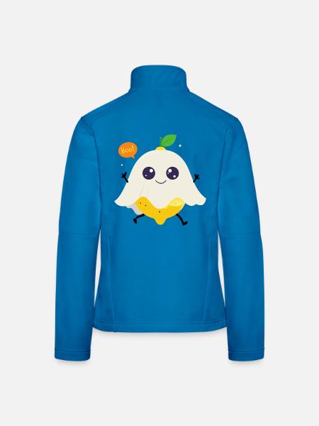 Süßer Zitronengeist - Frauen Softshelljacke - Lichtblau - Hinten