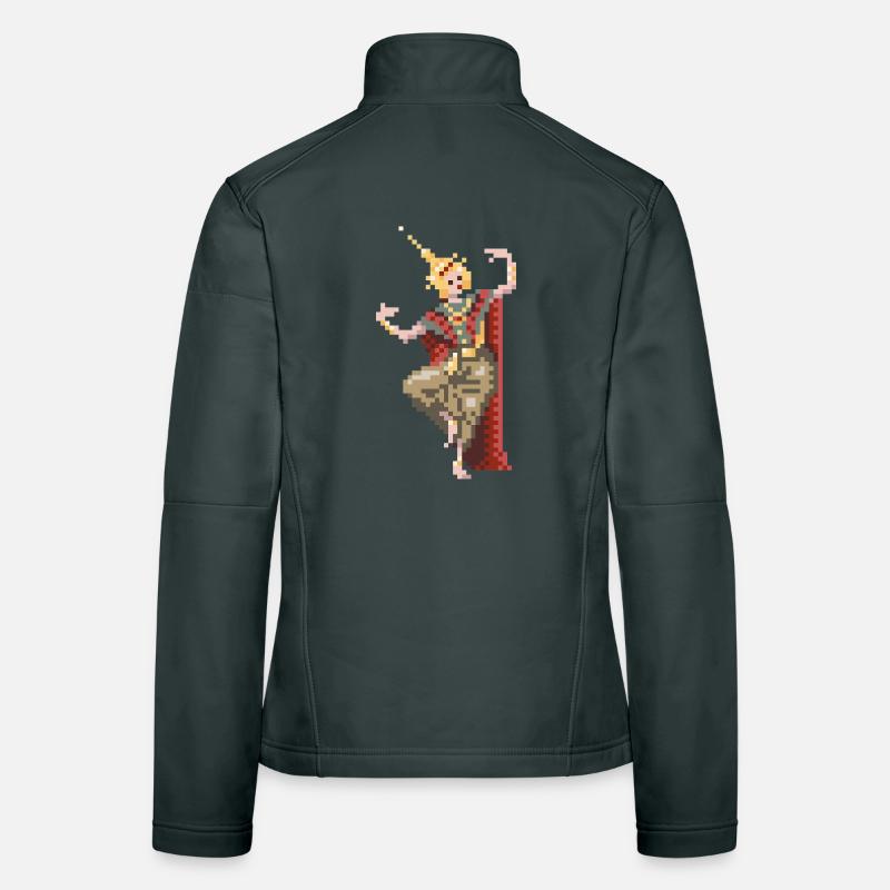 8bit Thai Dancer Women's Softshell Jacket
