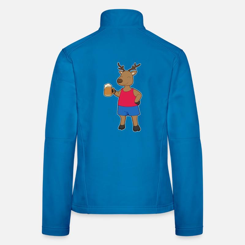 Reh Bier Frauen Softshelljacke